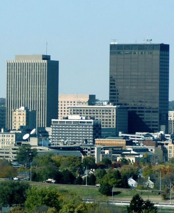 Akron OH Downtown View Akron OH Downtown View